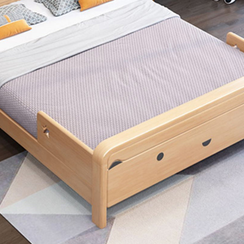 Skandinavische rechteckige Tafel -Kopfteil -Standardbett mit Beinen