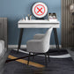 Contemporary Vanity with Padded Stool Engineered Wood Dresser in Glossy Finish