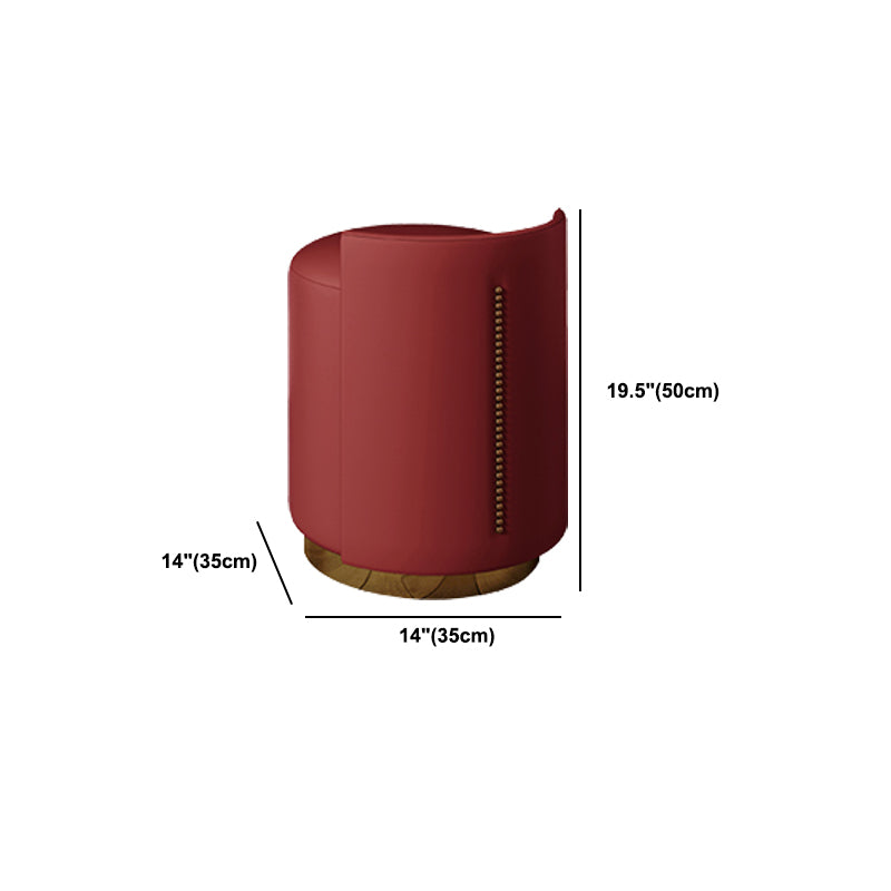 Luxurious Vanity Set 2 Storage Drawers with Mirror & Padded Stool in Red