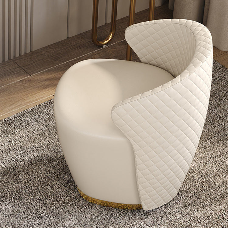 Beige Vanity Metal Makeup Dressing Table Stool Set in Glossy Finish Clearhalo 'Bedroom Furniture' 'furn' 'furn_makeup_vanities' 'Furniture' 'Makeup Vanities' 'makeup_vanities' 5689080