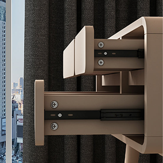 Engineered Wood Makeup Dressing Table Stool Set with 4 Drawers