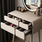 Engineered Wood Makeup Dressing Table Stool Set with 4 Drawers