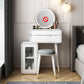 Engineered Wood Makeup Dressing Table Stool Set with 4 Drawers