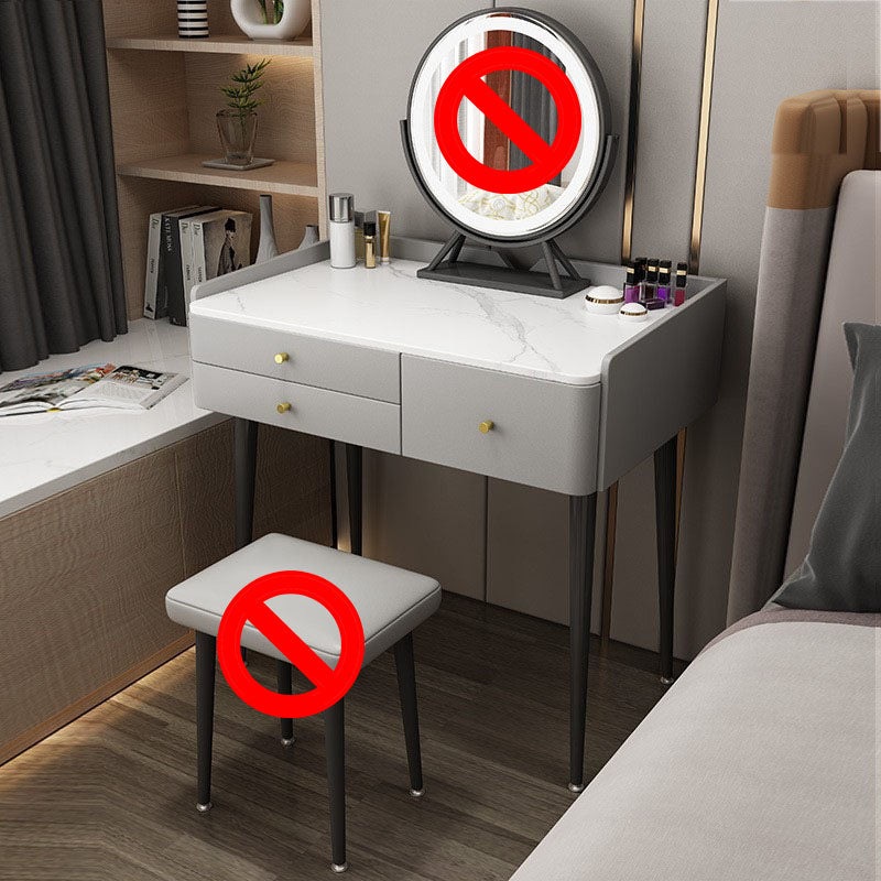 Luxuriöser Steinhaut echtes Leder -Waschtisch mit Hocker