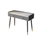 Grey Vanity Bedroom Stone Top Make-up Vanity with Storage Drawers