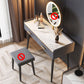 Grey Vanity Bedroom Stone Top Make-up Vanity with Storage Drawers