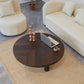 Scandinavian 3 Legs Coffee Table Round Wooden Coffee Table Set for Home 35.5"L x 35.5"W x 16"H Cherry Wood Clearhalo 'Coffee & Accent Tables' 'Coffee Tables' 'coffee_tables' 'furn' 'furn_coffee_tables' 'Furniture' 'Living Room Furniture' 5689705