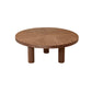Scandinavian 3 Legs Coffee Table Round Wooden Coffee Table Set for Home Clearhalo 'Coffee & Accent Tables' 'Coffee Tables' 'coffee_tables' 'furn' 'furn_coffee_tables' 'Furniture' 'Living Room Furniture' 5689707
