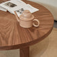 Scandinavian 3 Legs Coffee Table Round Wooden Coffee Table Set for Home Clearhalo 'Coffee & Accent Tables' 'Coffee Tables' 'coffee_tables' 'furn' 'furn_coffee_tables' 'Furniture' 'Living Room Furniture' 5689712