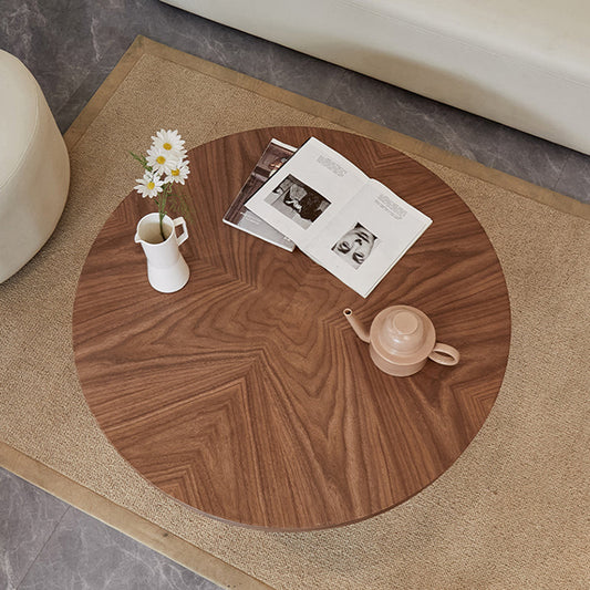 Scandinavian 3 Legs Coffee Table Round Wooden Coffee Table Set for Home Clearhalo 'Coffee & Accent Tables' 'Coffee Tables' 'coffee_tables' 'furn' 'furn_coffee_tables' 'Furniture' 'Living Room Furniture' 5689717