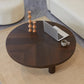 Scandinavian 3 Legs Coffee Table Round Wooden Coffee Table Set for Home 24"L x 24"W x 16"H Cherry Wood Clearhalo 'Coffee & Accent Tables' 'Coffee Tables' 'coffee_tables' 'furn' 'furn_coffee_tables' 'Furniture' 'Living Room Furniture' 5689724