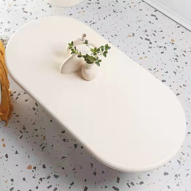 Solid Wood Coffee Table White Minimalist Coffee Table for Living Room Clearhalo 'Coffee & Accent Tables' 'Coffee Tables' 'coffee_tables' 'furn' 'furn_coffee_tables' 'Furniture' 'Living Room Furniture' 5689740