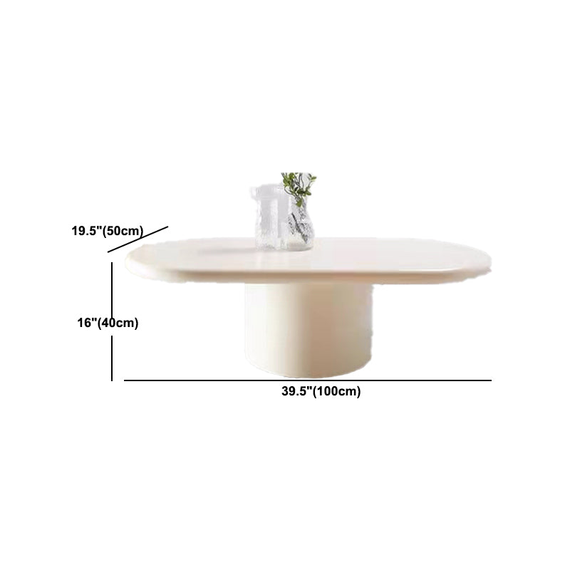 Solid Wood Coffee Table White Minimalist Coffee Table for Living Room Clearhalo 'Coffee & Accent Tables' 'Coffee Tables' 'coffee_tables' 'furn' 'furn_coffee_tables' 'Furniture' 'Living Room Furniture' 5689743