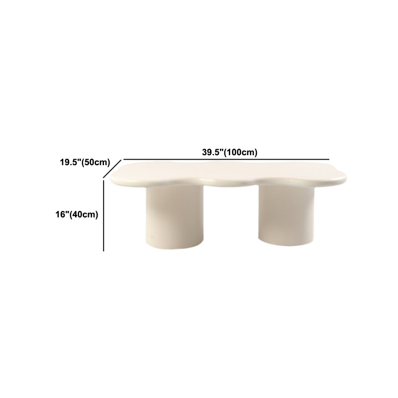 Solid Wood Coffee Table White Minimalist Coffee Table for Living Room Clearhalo 'Coffee & Accent Tables' 'Coffee Tables' 'coffee_tables' 'furn' 'furn_coffee_tables' 'Furniture' 'Living Room Furniture' 5689744