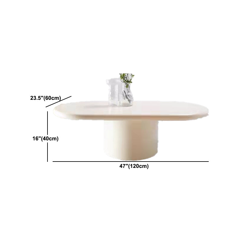 Solid Wood Coffee Table White Minimalist Coffee Table for Living Room Clearhalo 'Coffee & Accent Tables' 'Coffee Tables' 'coffee_tables' 'furn' 'furn_coffee_tables' 'Furniture' 'Living Room Furniture' 5689747