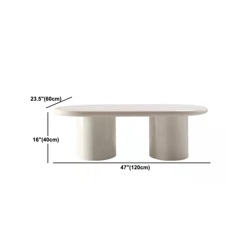 Solid Wood Coffee Table White Minimalist Coffee Table for Living Room Clearhalo 'Coffee & Accent Tables' 'Coffee Tables' 'coffee_tables' 'furn' 'furn_coffee_tables' 'Furniture' 'Living Room Furniture' 5689749