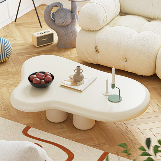 Scandinavian Wooden Coffee Table Free form 3 Legs Coffee Table Set