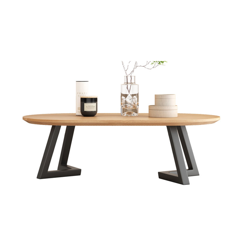 Solid Wood 2 Legs Coffee Table Modern Minimalist Coffee Table Clearhalo 'Coffee & Accent Tables' 'Coffee Tables' 'coffee_tables' 'furn' 'furn_coffee_tables' 'Furniture' 'Living Room Furniture' 5689771