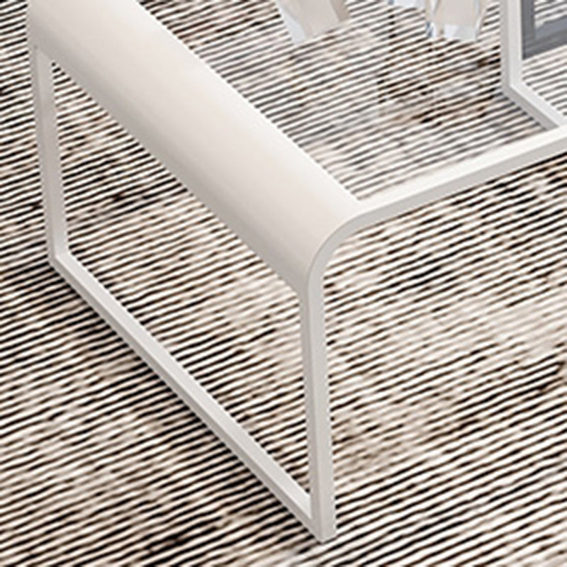 Tavolino da cocktail top in vetro tavolino minimalista aperto