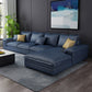 Contemporary 4 Pillows Back Sectional with Pillow Top Arms for 4 People