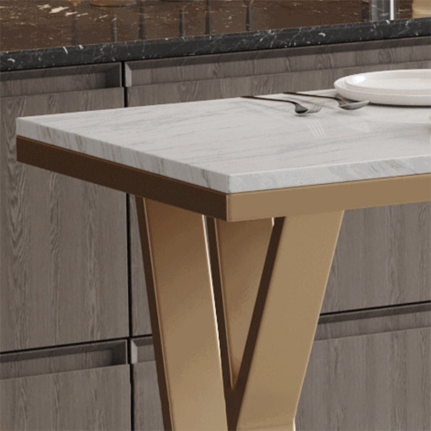 Sintered Stone Bar Table Set 1/2/5 Pieces Indoor White Bar Table with Low Back Bar Stools Clearhalo 'Bar Furniture' 'furn' 'furn_home_bar_bar_sets' 'Furniture' 'Home Bars & Bar Sets' 'home_bar_bar_sets' 'Kitchen & Dining Furniture' 5690278
