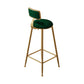 Rectangle Bar Table and Stools 1/4/7 Pieces Sintered Stone Bar Table with Low Back Stools Green 30"H Stool (Single) Clearhalo 'Bar Furniture' 'furn' 'furn_home_bar_bar_sets' 'Furniture' 'Home Bars & Bar Sets' 'home_bar_bar_sets' 'Kitchen & Dining Furniture' 5690318
