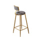 Rectangle Bar Table and Stools 1/4/7 Pieces Sintered Stone Bar Table with Low Back Stools Grey 30"H Stool (Single) Clearhalo 'Bar Furniture' 'furn' 'furn_home_bar_bar_sets' 'Furniture' 'Home Bars & Bar Sets' 'home_bar_bar_sets' 'Kitchen & Dining Furniture' 5690321