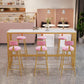 Rectangle Bar Table and Stools 1/4/7 Pieces Sintered Stone Bar Table with Low Back Stools Clearhalo 'Bar Furniture' 'furn' 'furn_home_bar_bar_sets' 'Furniture' 'Home Bars & Bar Sets' 'home_bar_bar_sets' 'Kitchen & Dining Furniture' 5690323