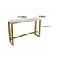 Rectangle Bar Table and Stools 1/4/7 Pieces Sintered Stone Bar Table with Low Back Stools Clearhalo 'Bar Furniture' 'furn' 'furn_home_bar_bar_sets' 'Furniture' 'Home Bars & Bar Sets' 'home_bar_bar_sets' 'Kitchen & Dining Furniture' 5690331