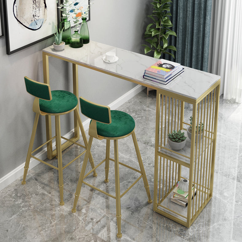 1/3/5 Pieces Luxury Bar Table Set Rectangle Sintered Stone Bar Set with Storage Shelves Clearhalo 'Bar Furniture' 'furn' 'furn_home_bar_bar_sets' 'Furniture' 'Home Bars & Bar Sets' 'home_bar_bar_sets' 'Kitchen & Dining Furniture' 5690374