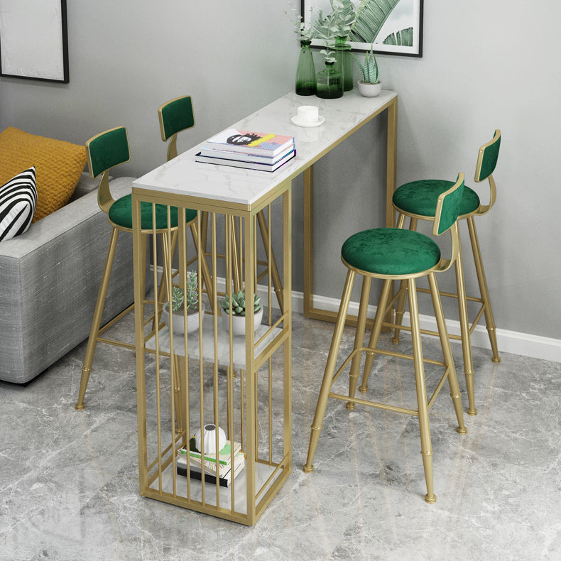 1/3/5 Pieces Luxury Bar Table Set Rectangle Sintered Stone Bar Set with Storage Shelves Clearhalo 'Bar Furniture' 'furn' 'furn_home_bar_bar_sets' 'Furniture' 'Home Bars & Bar Sets' 'home_bar_bar_sets' 'Kitchen & Dining Furniture' 5690375