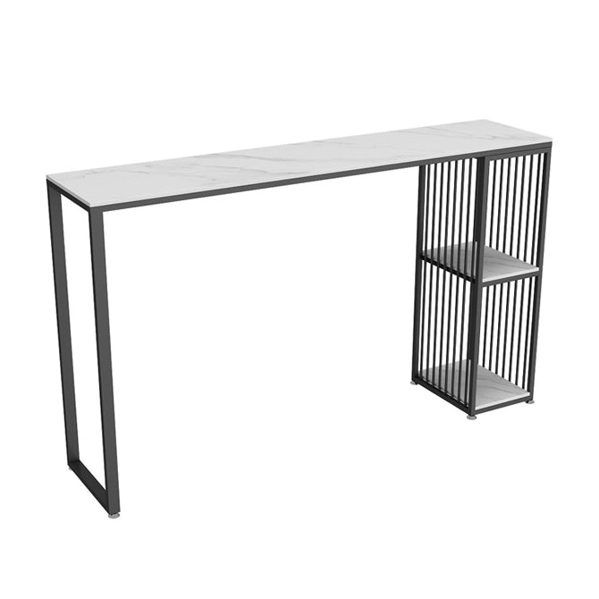 1/2/3 Pieces Bar Table Set Modern Rectangle Sintered Stone Bar Table with Low Back Stools Clearhalo 'Bar Furniture' 'furn' 'furn_home_bar_bar_sets' 'Furniture' 'Home Bars & Bar Sets' 'home_bar_bar_sets' 'Kitchen & Dining Furniture' 5690392