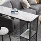 1/2/3 Pieces Bar Table Set Modern Rectangle Sintered Stone Bar Table with Low Back Stools Clearhalo 'Bar Furniture' 'furn' 'furn_home_bar_bar_sets' 'Furniture' 'Home Bars & Bar Sets' 'home_bar_bar_sets' 'Kitchen & Dining Furniture' 5690394