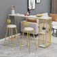 1/2/3 Pieces Bar Table Set Modern Rectangle Sintered Stone Bar Table with Low Back Stools Clearhalo 'Bar Furniture' 'furn' 'furn_home_bar_bar_sets' 'Furniture' 'Home Bars & Bar Sets' 'home_bar_bar_sets' 'Kitchen & Dining Furniture' 5690402