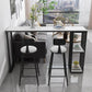 1/2/3 Pieces Bar Table Set Modern Rectangle Sintered Stone Bar Table with Low Back Stools Clearhalo 'Bar Furniture' 'furn' 'furn_home_bar_bar_sets' 'Furniture' 'Home Bars & Bar Sets' 'home_bar_bar_sets' 'Kitchen & Dining Furniture' 5690403
