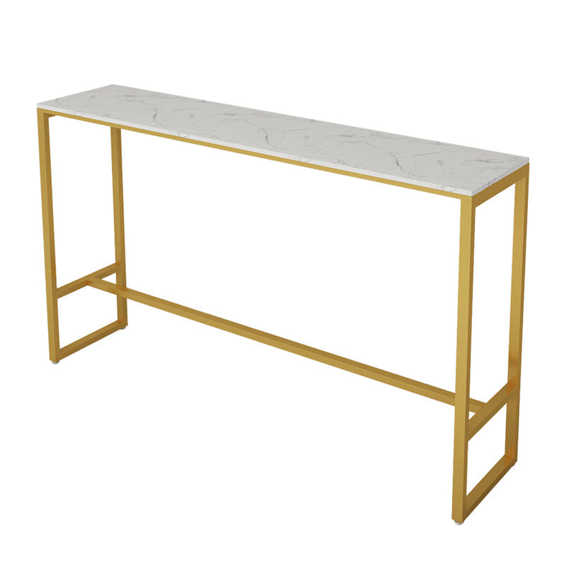 Mesa de bar de piedra sinterizada rectangular, taburetes sin brazos de lujo, juego de mesa de bar de 1/4/7 piezas