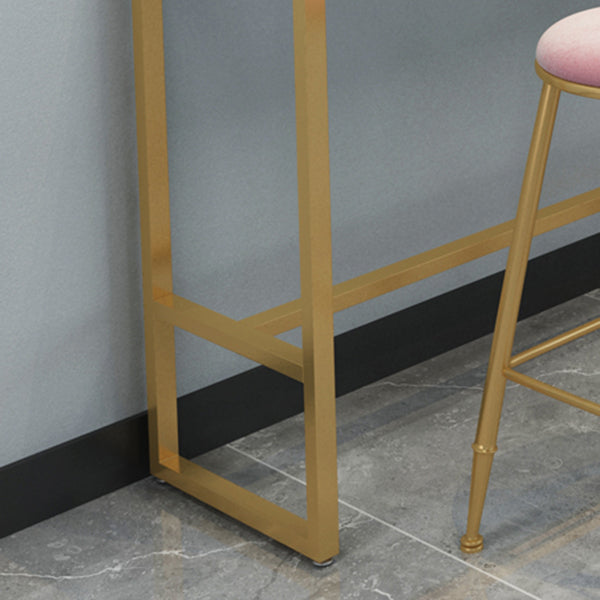 Mesa de bar de piedra sinterizada rectangular, taburetes sin brazos de lujo, juego de mesa de bar de 1/4/7 piezas