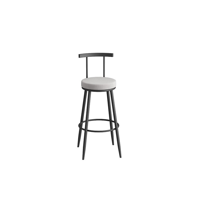Glam Stone Bar Table Set 1/3 Pieces Round Counter Table for Indoor Black- Gray 29.5"H Stool (Single) Clearhalo 'Bar Furniture' 'furn' 'furn_home_bar_bar_sets' 'Furniture' 'Home Bars & Bar Sets' 'home_bar_bar_sets' 'Kitchen & Dining Furniture' 5690446