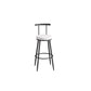 Glam Stone Bar Table Set 1/3 Pieces Round Counter Table for Indoor Black-White 29.5"H Stool (Single) Clearhalo 'Bar Furniture' 'furn' 'furn_home_bar_bar_sets' 'Furniture' 'Home Bars & Bar Sets' 'home_bar_bar_sets' 'Kitchen & Dining Furniture' 5690449