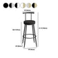 Glam Stone Bar Table Set 1/3 Pieces Round Counter Table for Indoor Clearhalo 'Bar Furniture' 'furn' 'furn_home_bar_bar_sets' 'Furniture' 'Home Bars & Bar Sets' 'home_bar_bar_sets' 'Kitchen & Dining Furniture' 5690461