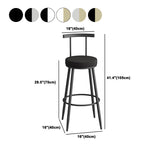 Glam Stone Bar Table Set 1/3 Pieces Round Counter Table for Indoor