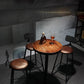 Set tavolo da bar industriale marrone Tavolo da bancone in legno massello da 1/3/5 pezzi per interni