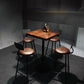 Set tavolo da bar industriale marrone Tavolo da bancone in legno massello da 1/3/5 pezzi per interni