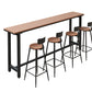 Industrial Counter Height Pub Set 1/2/5 Pcs Iron Stools Legs and Metal Base Bar Table