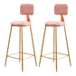 White Stone Top Table and Stool Set 1/2/5/7 Pieces Indoor Glam Counter Height Set Pink 30"H Stools (Set of 2) Clearhalo 'Bar Furniture' 'furn' 'furn_home_bar_bar_sets' 'Furniture' 'Home Bars & Bar Sets' 'home_bar_bar_sets' 'Kitchen & Dining Furniture' 5690501