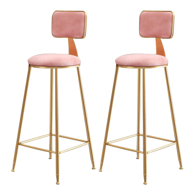 White Stone Top Table and Stool Set 1/2/5/7 Pieces Indoor Glam Counter Height Set Pink 30"H Stools (Set of 2) Clearhalo 'Bar Furniture' 'furn' 'furn_home_bar_bar_sets' 'Furniture' 'Home Bars & Bar Sets' 'home_bar_bar_sets' 'Kitchen & Dining Furniture' 5690501