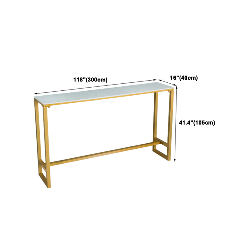 White Stone Top Table and Stool Set 1/2/5/7 Pieces Indoor Glam Counter Height Set Clearhalo 'Bar Furniture' 'furn' 'furn_home_bar_bar_sets' 'Furniture' 'Home Bars & Bar Sets' 'home_bar_bar_sets' 'Kitchen & Dining Furniture' 5690519