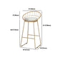 White Stone Top Table and Stool Set 1/2/5/7 Pieces Indoor Glam Counter Height Set Clearhalo 'Bar Furniture' 'furn' 'furn_home_bar_bar_sets' 'Furniture' 'Home Bars & Bar Sets' 'home_bar_bar_sets' 'Kitchen & Dining Furniture' 5690521