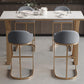 White Rectangle 1/2/3 Pieces Bar Stool and Table Set Indoor Glam Table and Stool Set Clearhalo 'Bar Furniture' 'furn' 'furn_home_bar_bar_sets' 'Furniture' 'Home Bars & Bar Sets' 'home_bar_bar_sets' 'Kitchen & Dining Furniture' 5690548