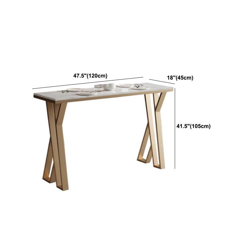 White Rectangle 1/2/3 Pieces Bar Stool and Table Set Indoor Glam Table and Stool Set Clearhalo 'Bar Furniture' 'furn' 'furn_home_bar_bar_sets' 'Furniture' 'Home Bars & Bar Sets' 'home_bar_bar_sets' 'Kitchen & Dining Furniture' 5690554